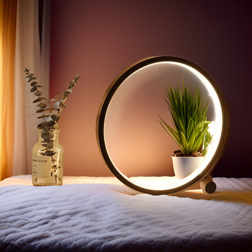 Minimalist Dimmbar Bordlampe - EclipseAura Lampe | Skanto