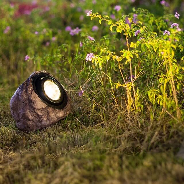 Skanto | Solarlampe Utendørs LED Vanntett Steinlignende IP65