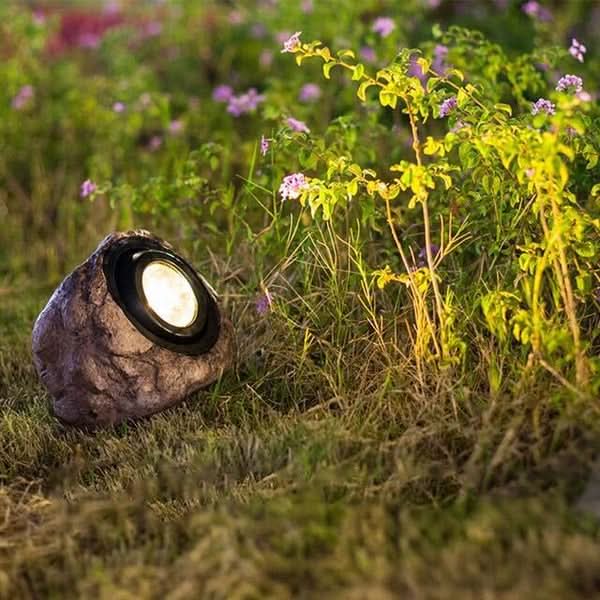 Skanto | Solar Rock Light – LED Hage Stein Lampe