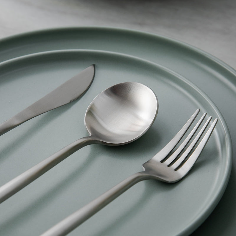 Skanto | Minimalistisk Rustfritt Stål Bestikk Elegant Enkelhet