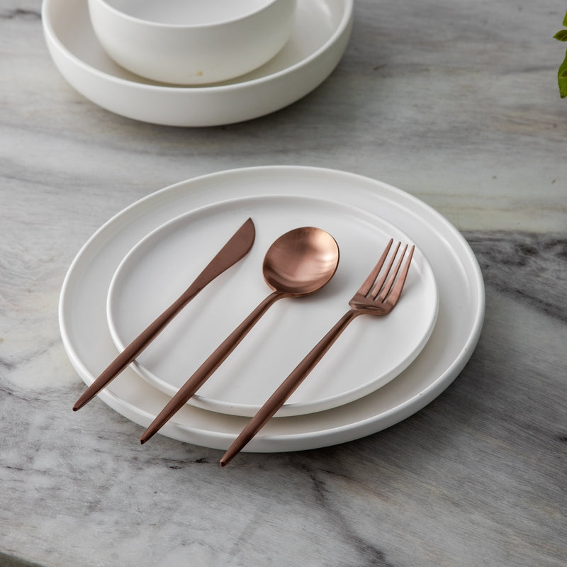 Skanto | Minimalistisk Rustfritt Stål Bestikk Elegant Enkelhet