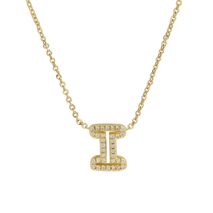 Skanto | Blændende Diamant Initial Halskjede