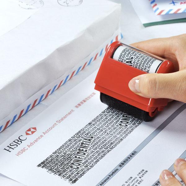 Identity Protection Privacy Roller Stamp | Skanto