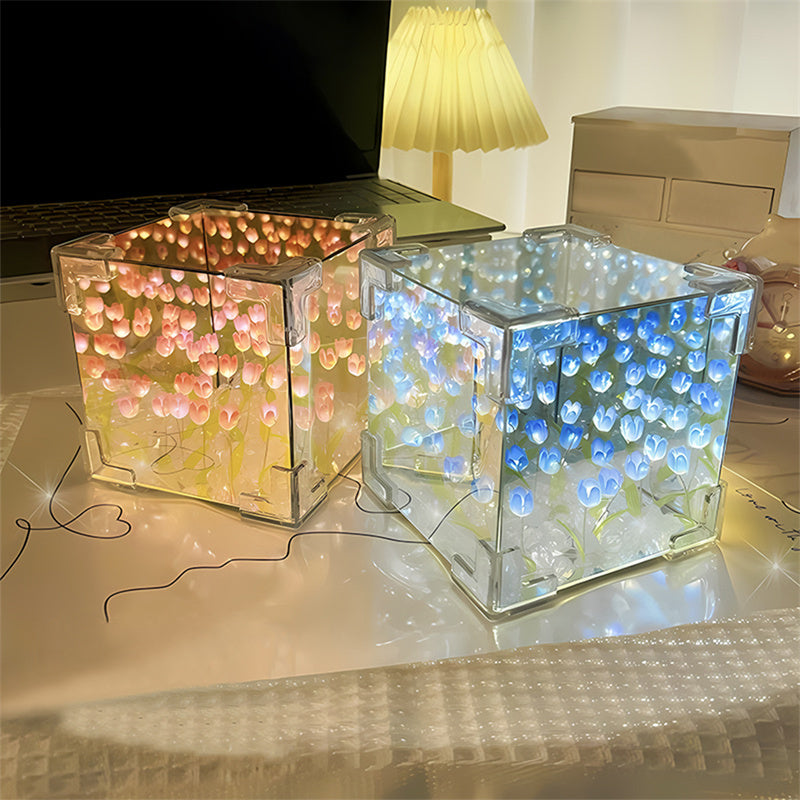 Belyst Tulipan Elegance Speil Lampe | Skanto