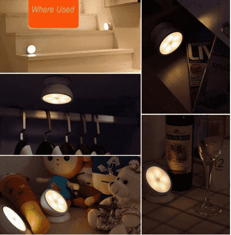 360 Magnetisk LED Bevegelsessensor Lys | Skanto