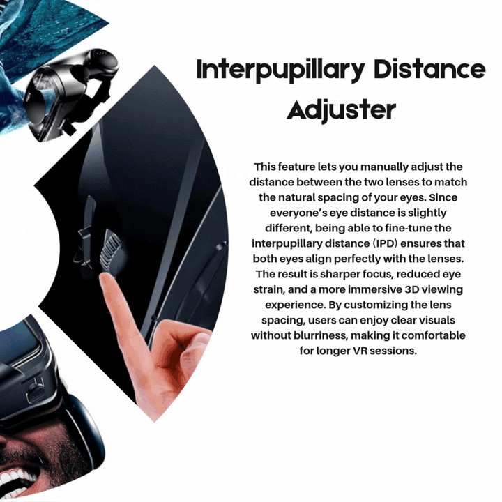 VISIAX – 3D-VR-Brille med Kopfhörern og Controller