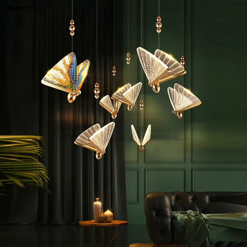 LumeFly – Butterfly LED Pendellampe med Varmt Lys | Skanto