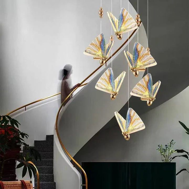 Skanto | FlutterGlow – Kunstnerisk Sommerfuglformet Pendellampe