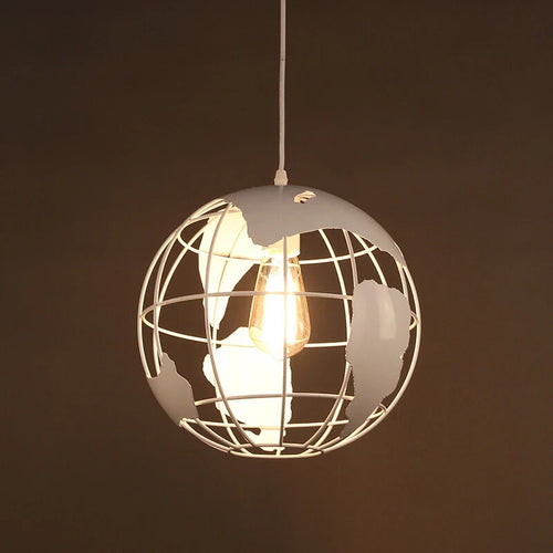 Skanto | Industriell Vintage Jern Globe Pendellampe