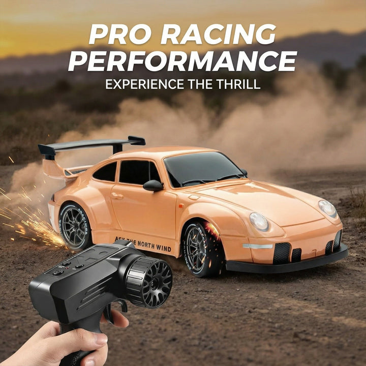 RC Drift Bil – LED Lys, Høyhastighets 4WD & Drift Dekk Skanto