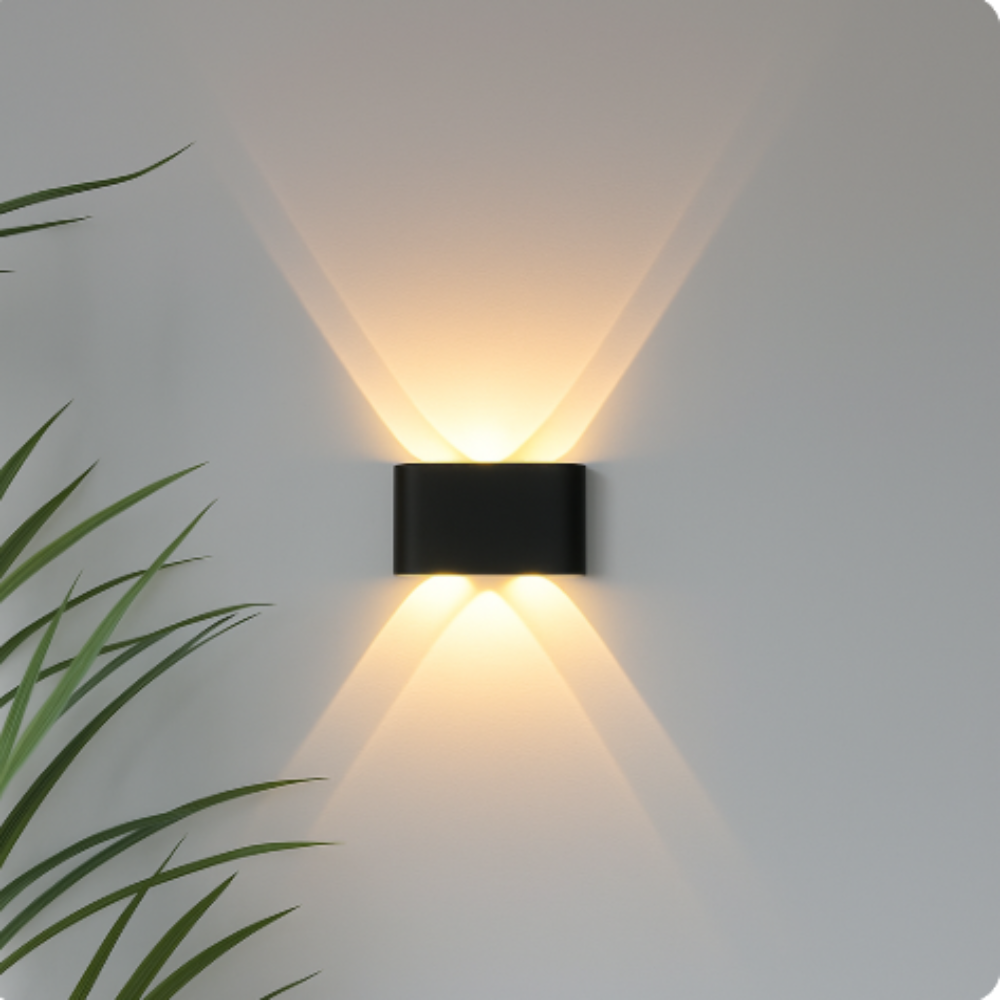 Skanto | Moderne Innendørs Utendørs Vegglampe – Minimalistisk LED Armatur