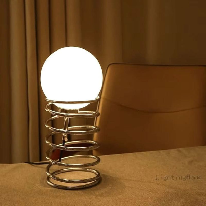 Skanto | FrostOrb Bauhaus Bordlampe – Frostet Glass