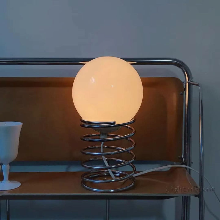 Skanto | FrostOrb Bauhaus Bordlampe – Frostet Glass
