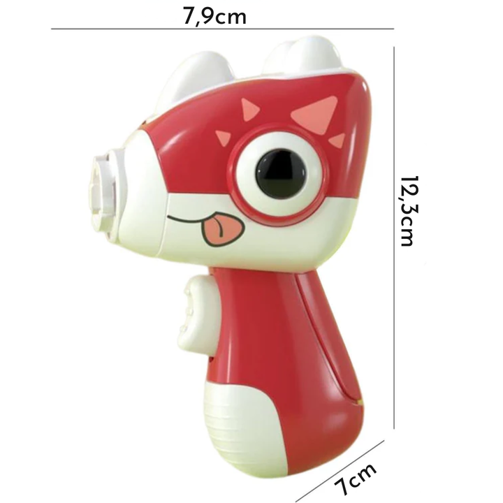 Interaktiv kat frisbee launcher med gyroskop og lysSkanto