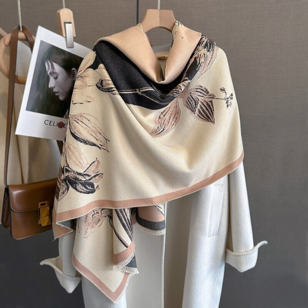 Skanto | Iris Floral Myk Skjerf Sjal