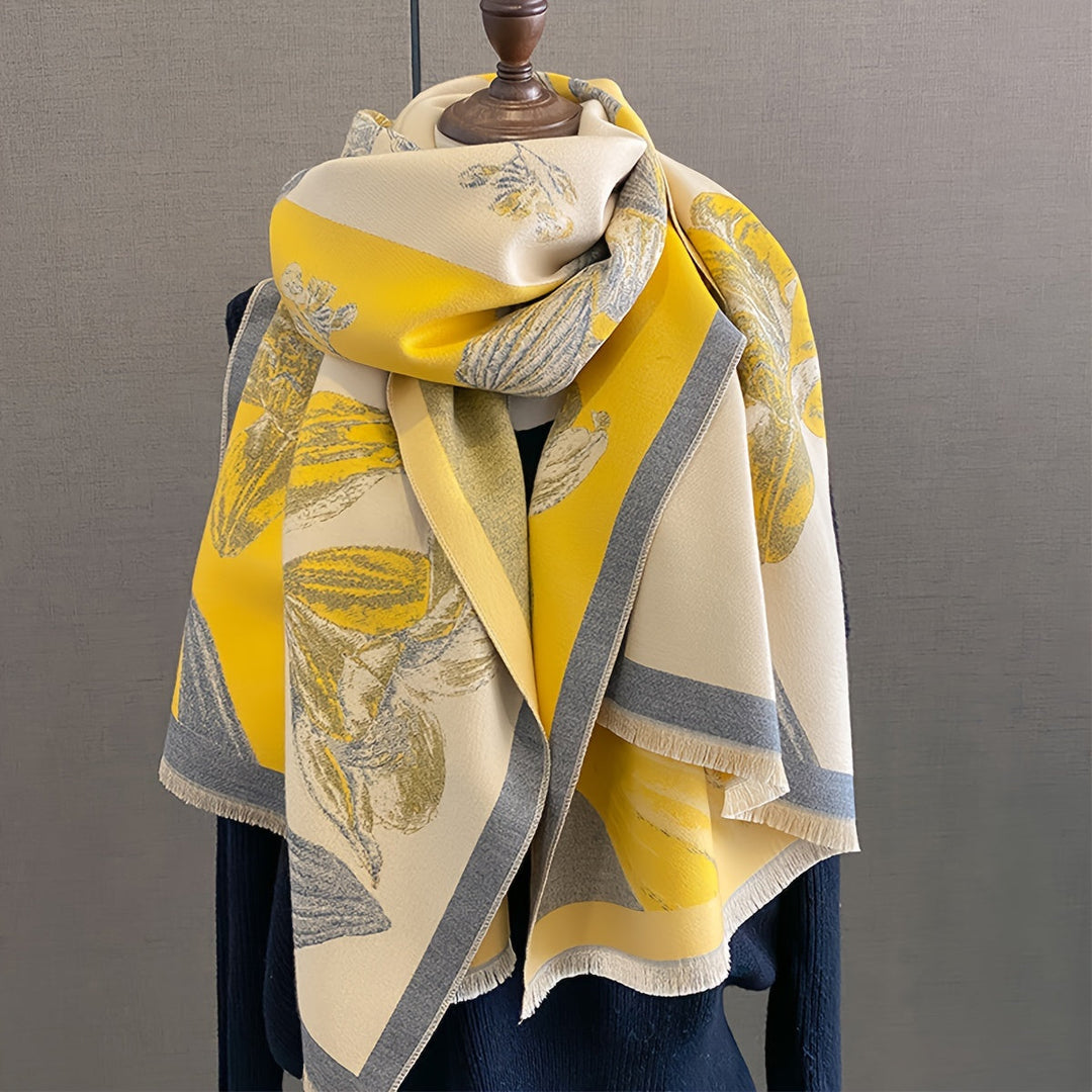Skanto | Iris Floral Myk Skjerf Sjal