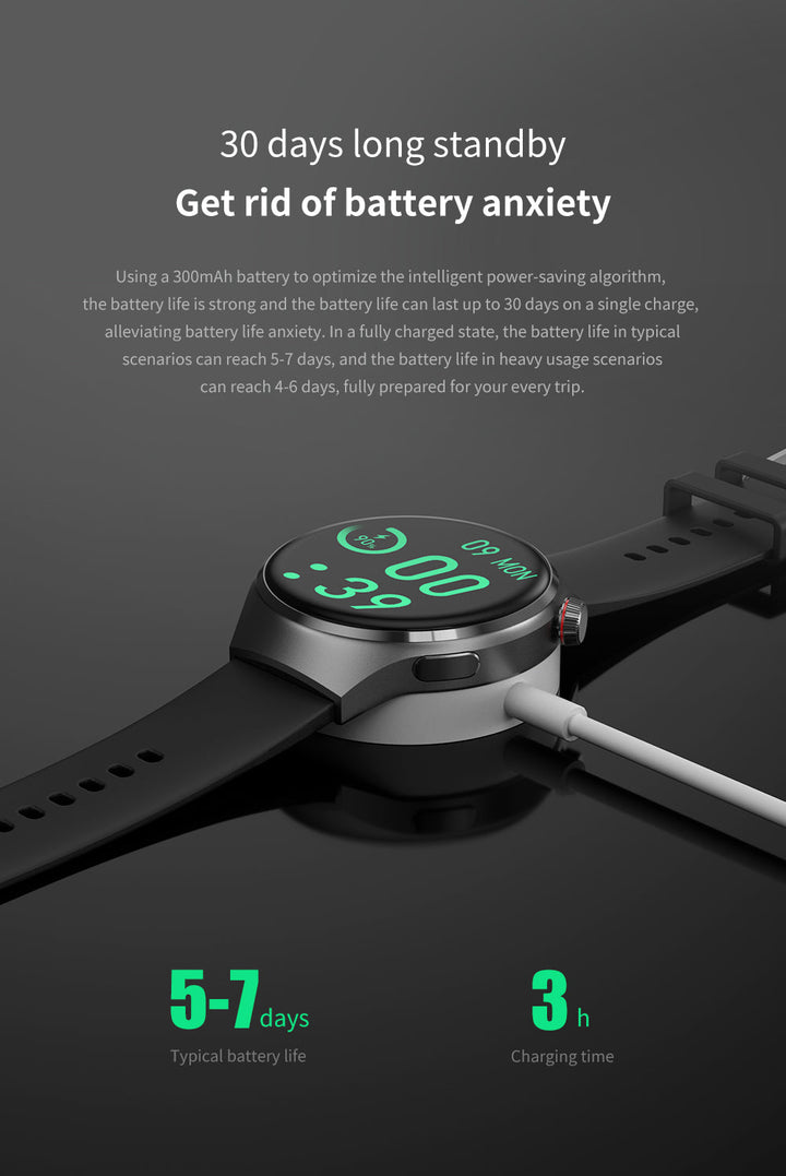 Skanto |  Gt4 Pro Smartwatch For Menn: Ip68 Nfc Gps Tracker, Amoled 360*360 Hd-Skjerm, Hjertefrekvens, Bluetooth-Samtale Begrenset Utgave