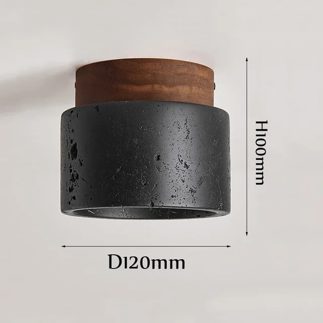 Moderne Stein Taklampe – Rustikk Belysning for Stue og Gang | Skanto