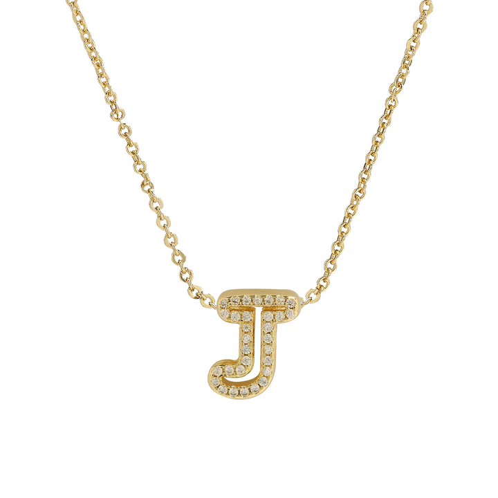 Skanto | Blændende Diamant Initial Halskjede