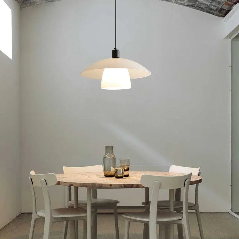 Moderne Japansk Pendellampe laget av Glass – Minimalistisk Hengelys for Spisestue og Kjøkken | Skanto