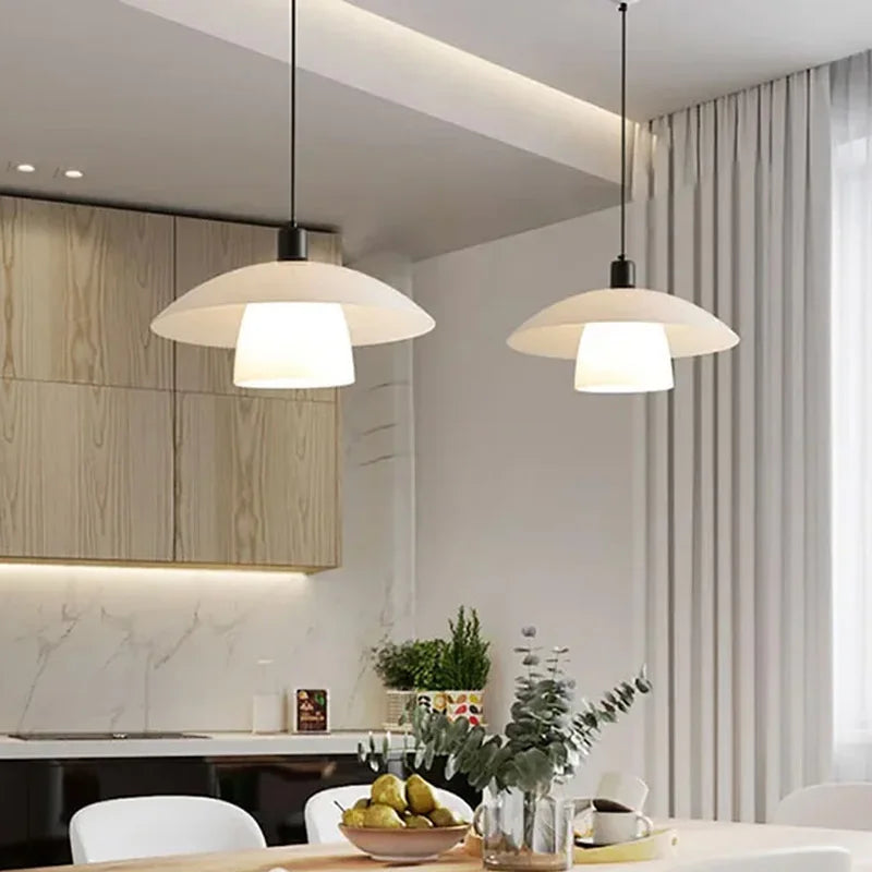 Moderne Japansk Pendellampe laget av Glass – Minimalistisk Hengelys for Spisestue og Kjøkken | Skanto
