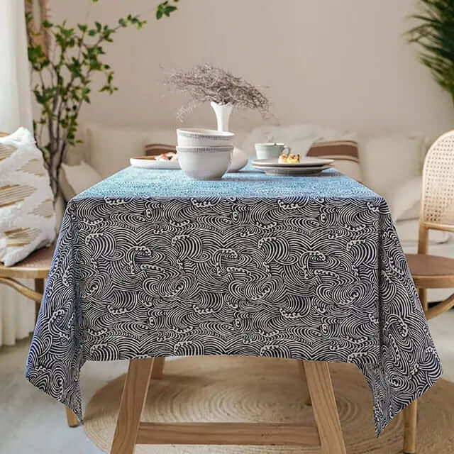Skanto | Japansk Stil Linstoff Duk
