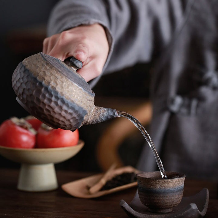 Skanto | Japansk keramisk Kyusu tekande Kinesisk Kung Fu tekande drikkeutstyr 200ml