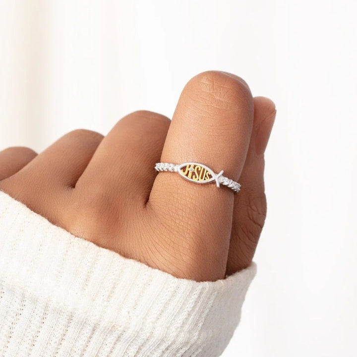 Jesus Ring - Hold deg nærmere Jesus Mer, Kobber Premium Materiale Skanto
