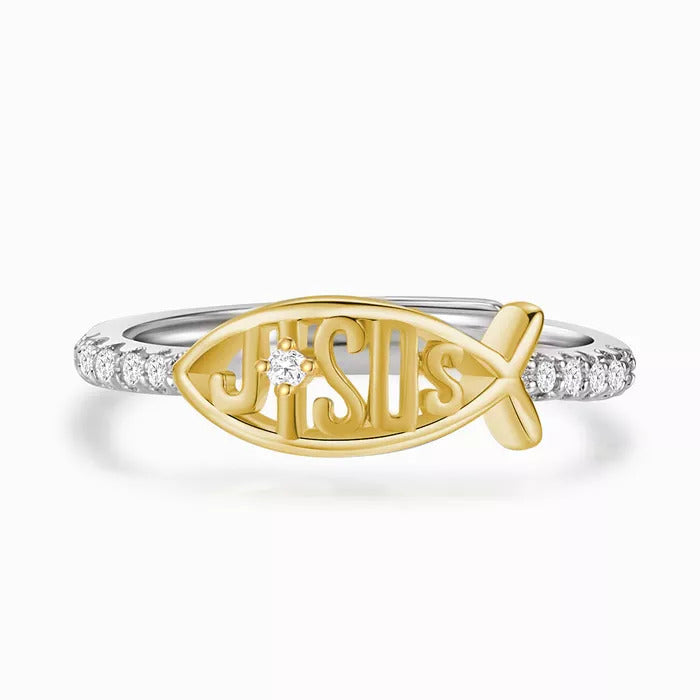 Jesus Ring - Hold deg nærmere Jesus Mer, Kobber Premium Materiale Skanto