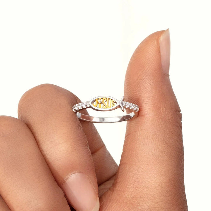 Jesus Ring - Hold deg nærmere Jesus Mer, Kobber Premium Materiale Skanto