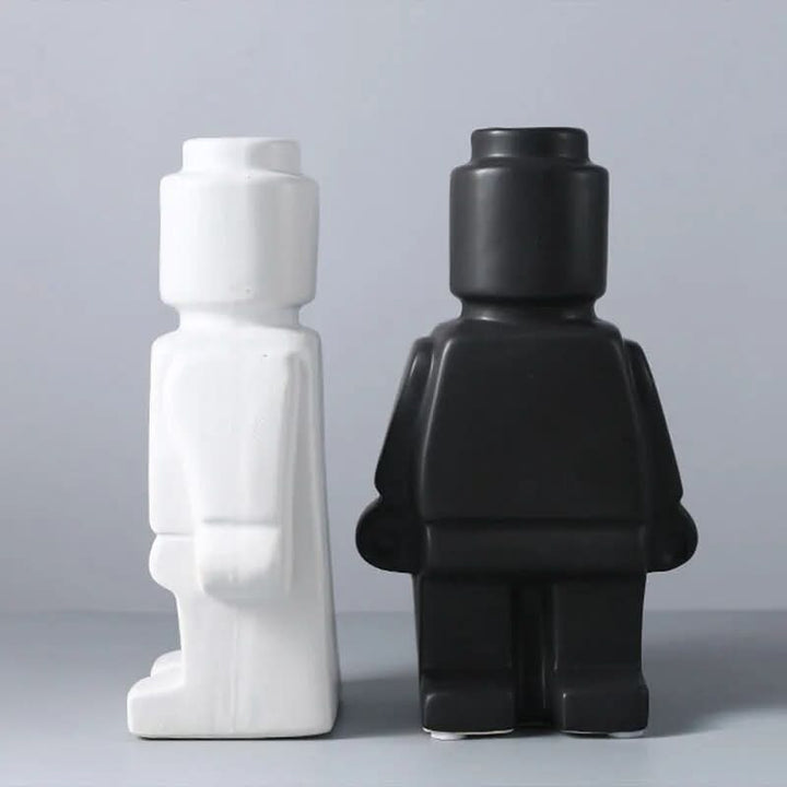 Skanto | Fargerik Lego-inspirert kroppsvase i harpiks