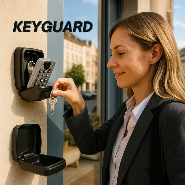 Skanto | KeyGuard Utendørs Safe – Værbestandig Veggmontert Nøkkelboks