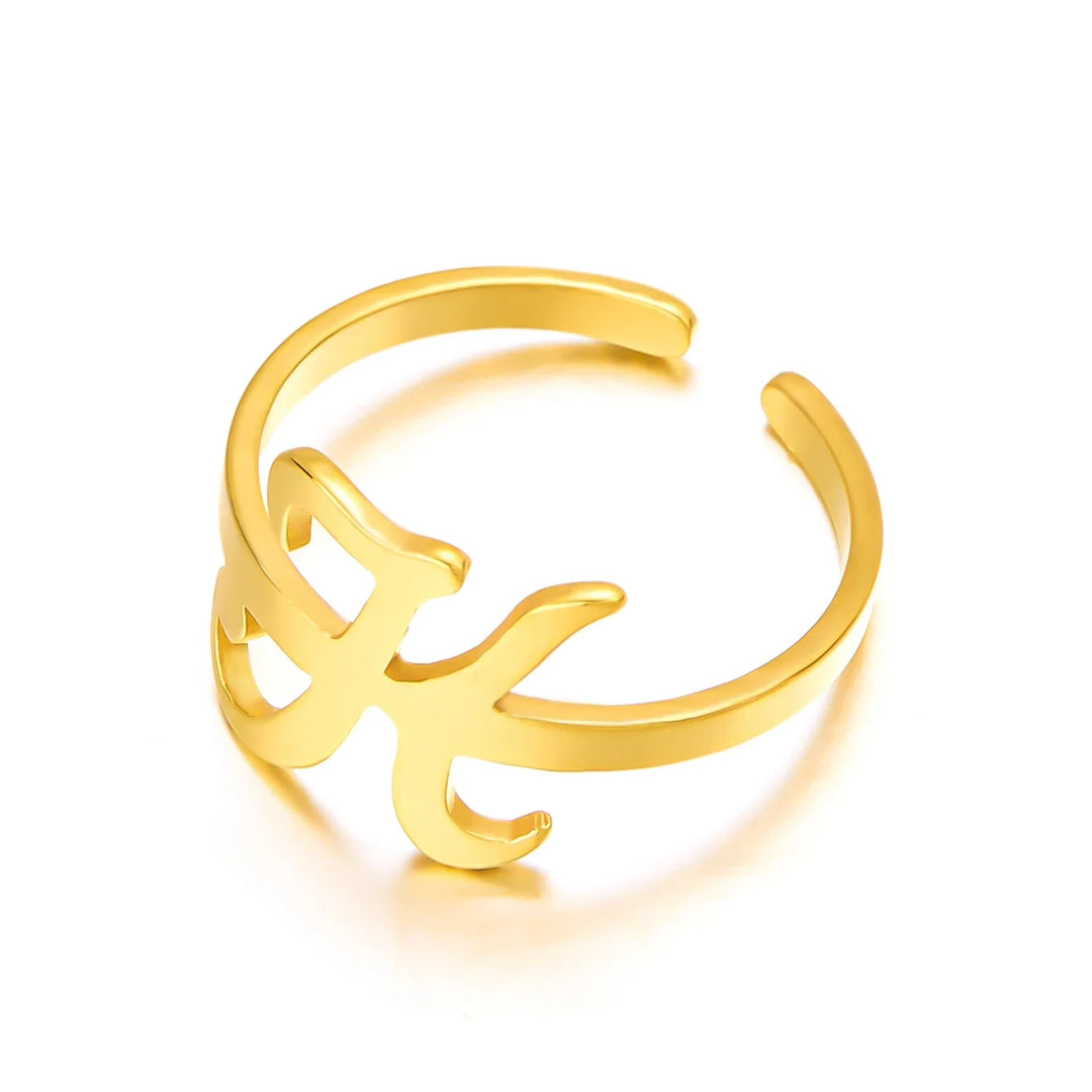 Skanto | Justerbar Kursiv Skrivebokstav Ring
