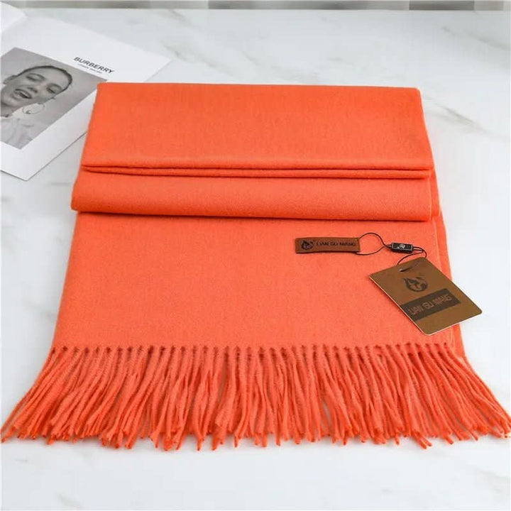 Skanto | Cashmere skjerf med dusker for varme og eleganse