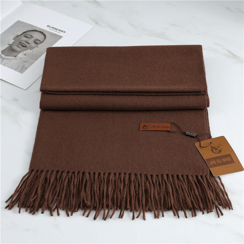 Skanto | Cashmere skjerf med dusker for varme og eleganse
