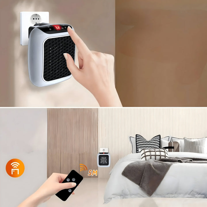 Skanto | WarmiWall Keramisk Veggvarme – Energisparende Mini-radiator med Termostat