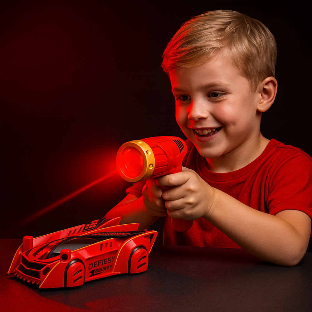 Skanto | Barn Bilekser Fjernkontroll Veggklatring Laser RC Bil