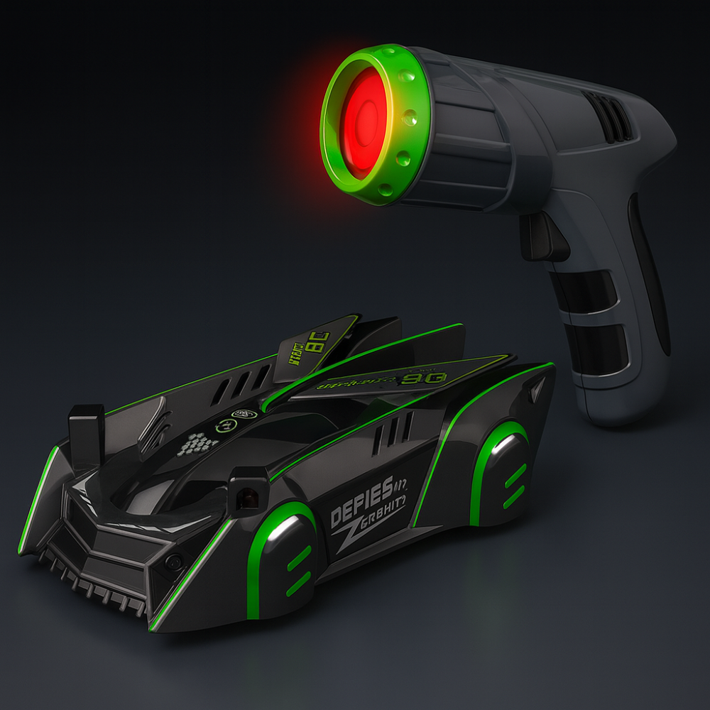 Skanto | Barn Bilekser Fjernkontroll Veggklatring Laser RC Bil