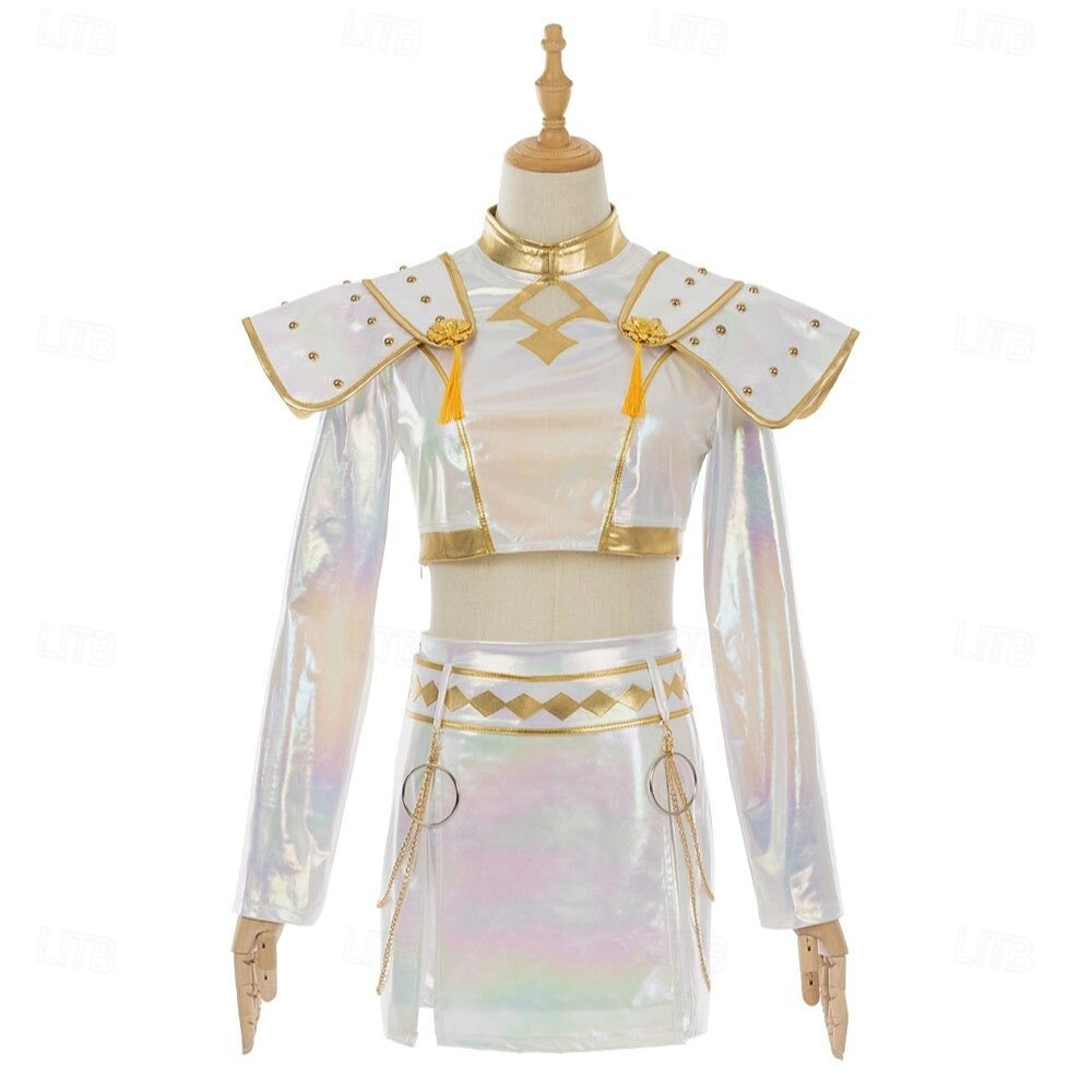 Skanto | Kpop Halloween Kostyme Jenter Holografisk Outfit