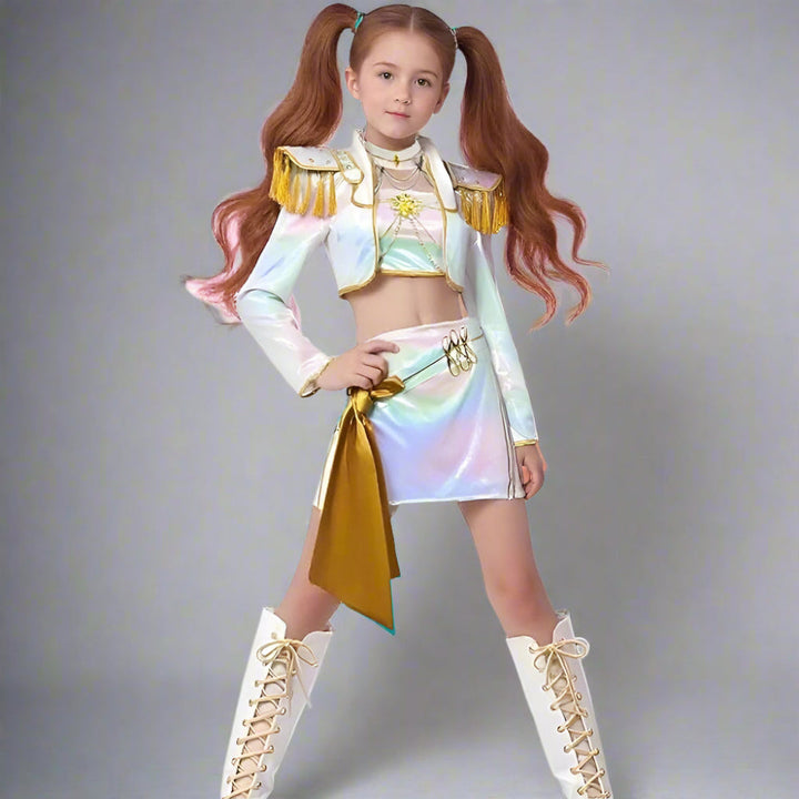 Skanto | Kpop Halloween Kostyme Jenter Holografisk Outfit