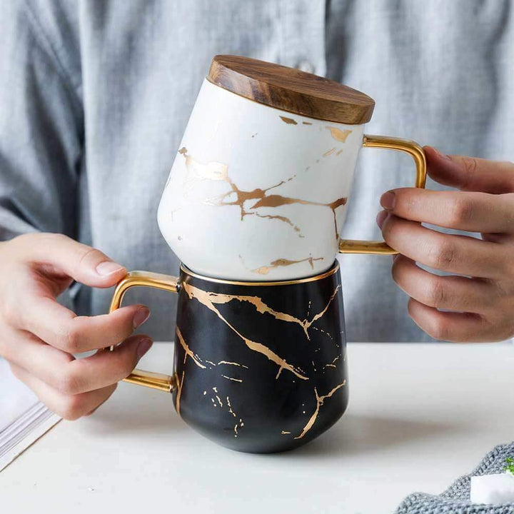 Kintsugi Nordic Keramisk Høy Kopp | Skanto