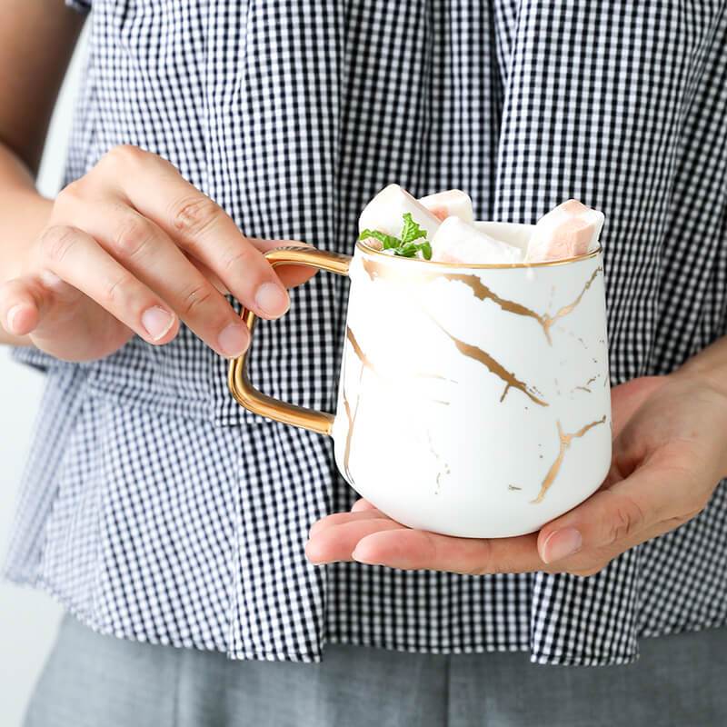 Kintsugi Nordic Keramisk Høy Kopp | Skanto