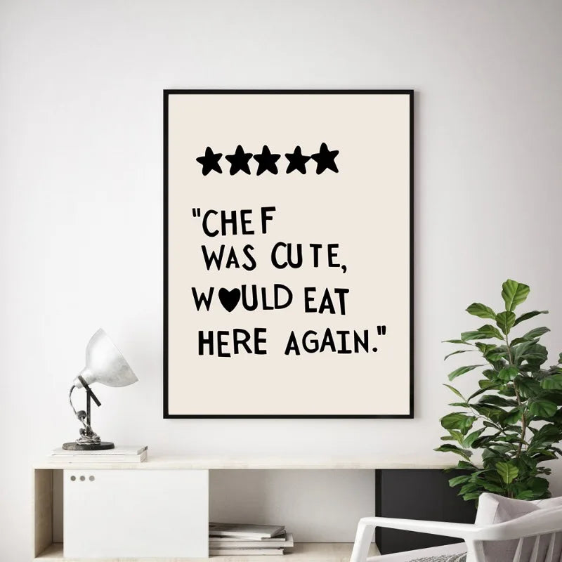 Küchenkochliebe-sitater-veggkunst Fine kunst lerrettrykk Minimalistisk moderne typografiske plakater bilder for kjøkken-spisestue-kafé-kunstdekorasjon | Skanto
