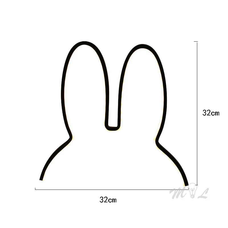 USB Oppladbar Kanin Nattlys med Ambient Belysning - BunnyLight | Skanto