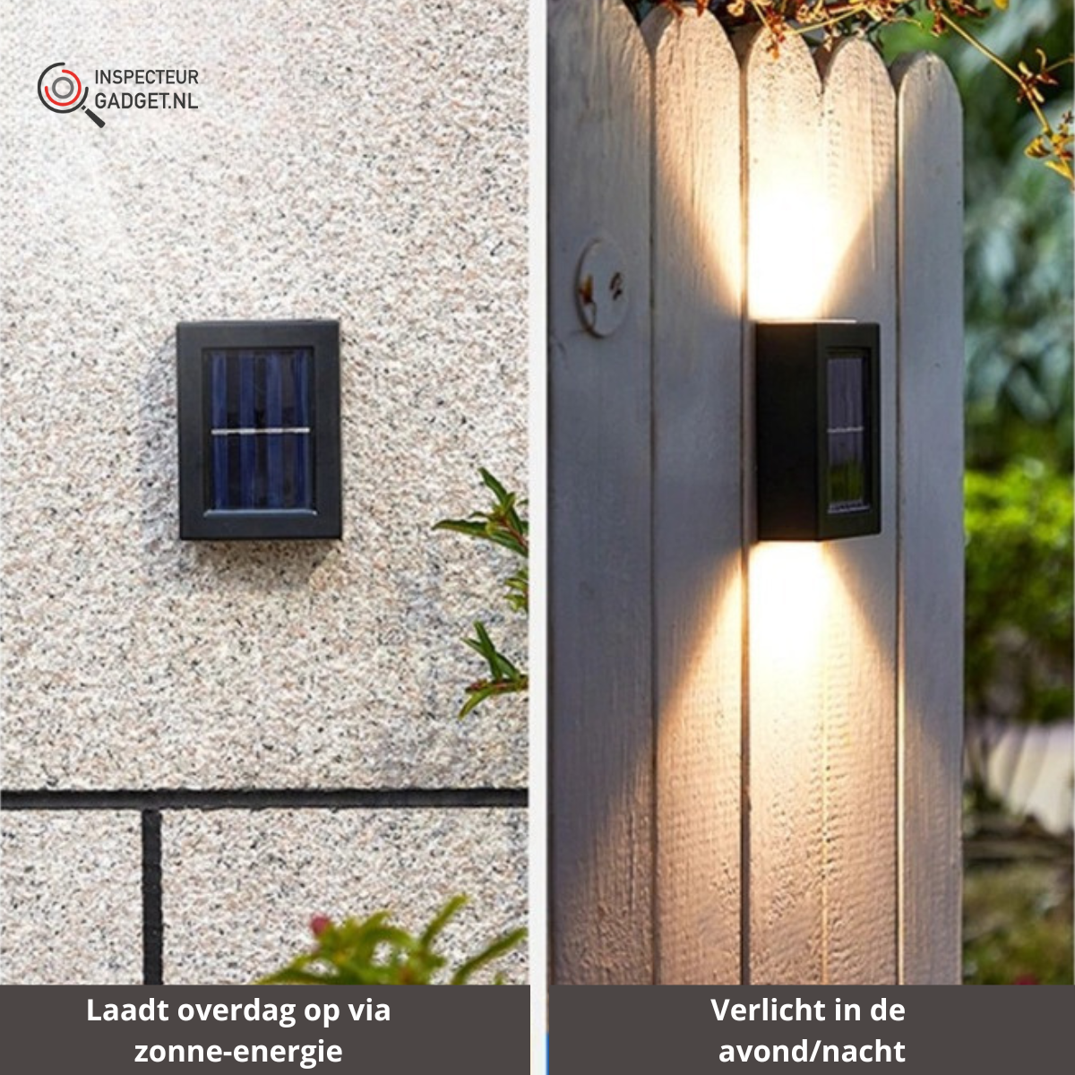 Trådløse LED Solvegglamper Deluxe - Skap den perfekte atmosfæren i hagen din!