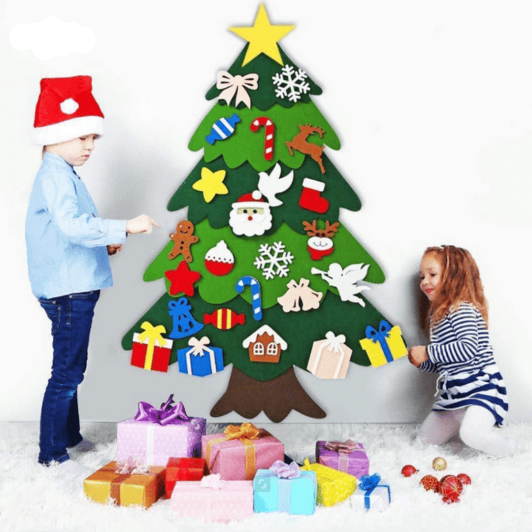 Skanto | TreeJoy Håndverk Juletre – Kreativt DIY Juletre for Barn laget av Filti