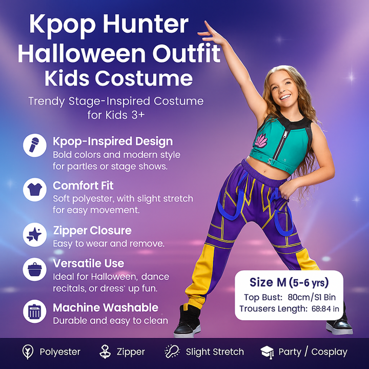 Kpop Hunter Halloween-Kostüm for Kinder
