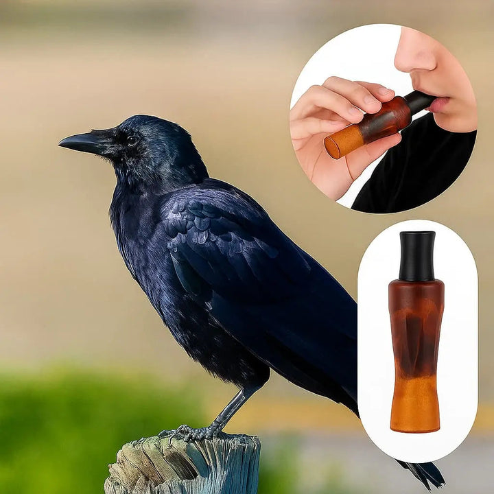 Kråkefløyte for jakt, natur og trening – Realistisk lyd rett fra lommen