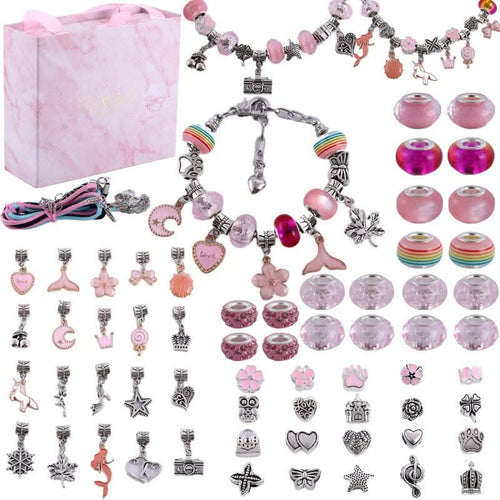 Skanto | Kreativt armbåndssett for jenter med glitrende charms