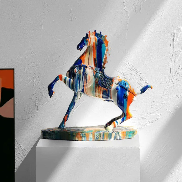 Kunst Fargerik Okseskulptur